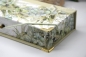 Preview: Stifte-Schachtel mit Klappdeckel ca. 21x10x4cm | Eukalyptuskranz | salbeigrün | Art. Nr. 97040605